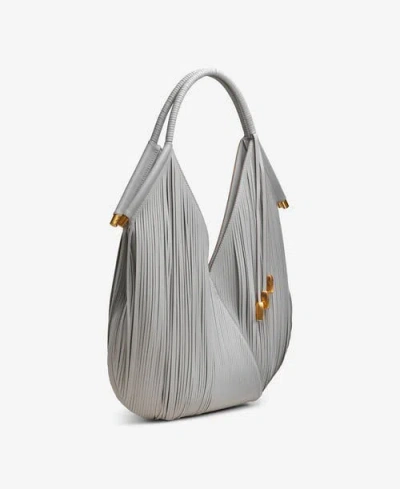 Donna Karan Baldwin Large Laser-cut Shoulder With Leather Wrapped Rounded Handle