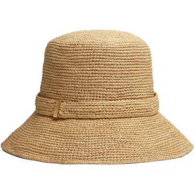 Rag & Bone Lela Raffia Rollable Bucket Hat