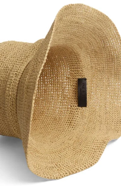 Rag & Bone Lela Raffia Rollable Bucket Hat