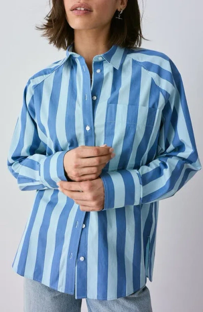 Next Stripe Oversize Button-up Shirt