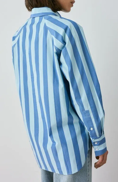 Next Stripe Oversize Button-up Shirt
