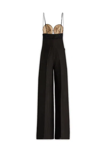 Stella Mccartney Broderie Anglais Flared-leg Jumpsuit