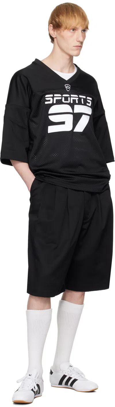 Willy Chavarria Black 'sports' Football Jersey T-shirt