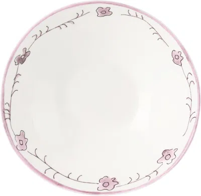 Marni White & Purple Serax Edition M Low Bowl Set In White