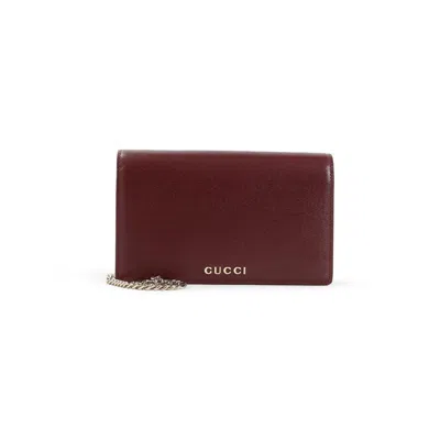 Gucci Leather Chain Wallet Women
