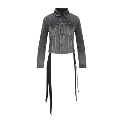 Balenciaga Lace-up Denim Jacket