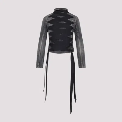 Balenciaga Lace-up Denim Jacket