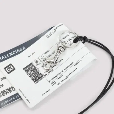 Balenciaga Train Ticket Keyring Men