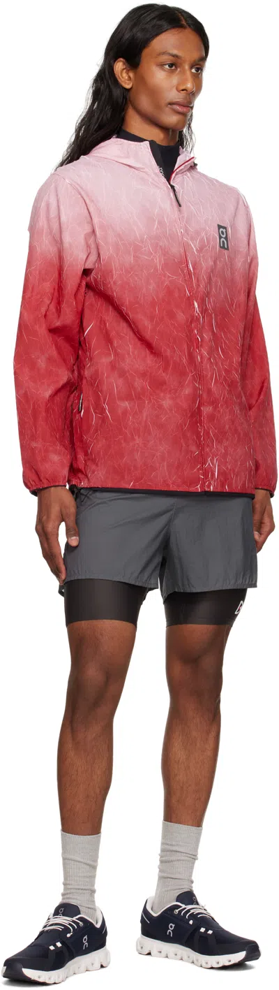 On Breathable Technical Fabric Sneakers With Cushied Sole In Blue