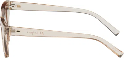 Le Specs Beige Velodrome Sunglasses