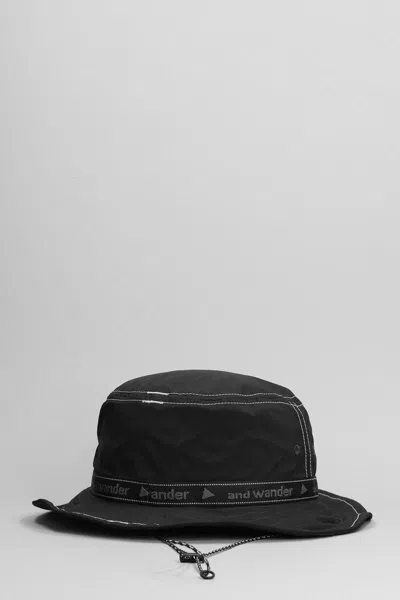 And Wander Logo-embroidered Bucket Hat