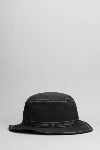 And Wander Logo-embroidered Bucket Hat