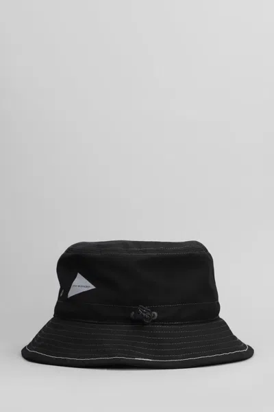 And Wander Logo-embroidered Bucket Hat