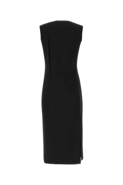 Versace Sleeveless Midi Dress With Cutouts