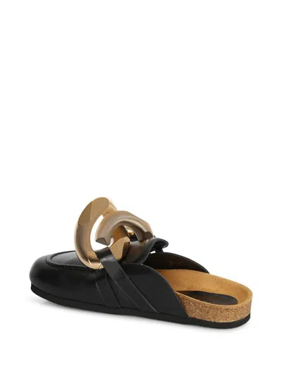 Jw Anderson J. W. Anderson Chain Loafers With Prominent Silver Chain Detail