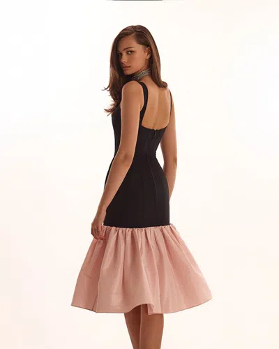Milla Fitted Maxi Dress With Puffy Tiered Skirt