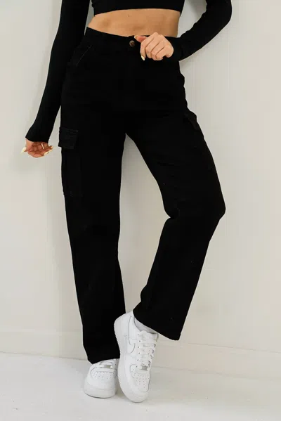 D. Rock Sloan Denim Cargo Jean In Black