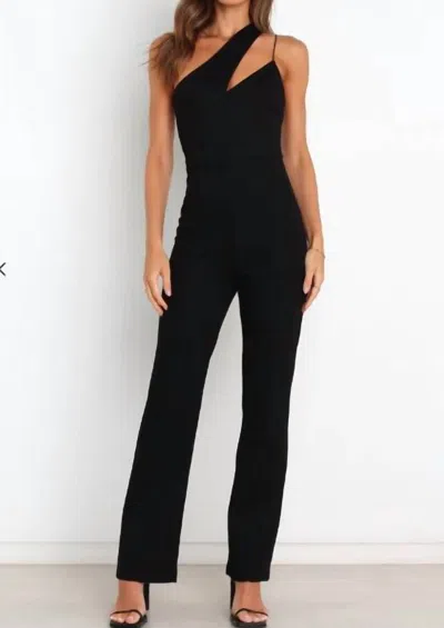 Petal And Pup Angelus Jumpsuit In Black In Animal Print