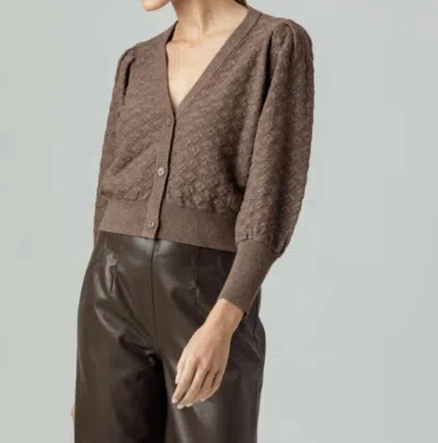 Sundays Lavinia Cardigan In Carob In Brown