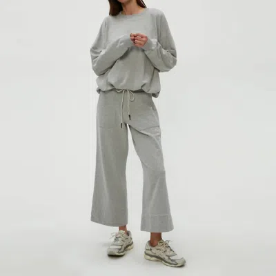 Michael Stars Sadie Drawstring Pant In Heather Grey In Gray
