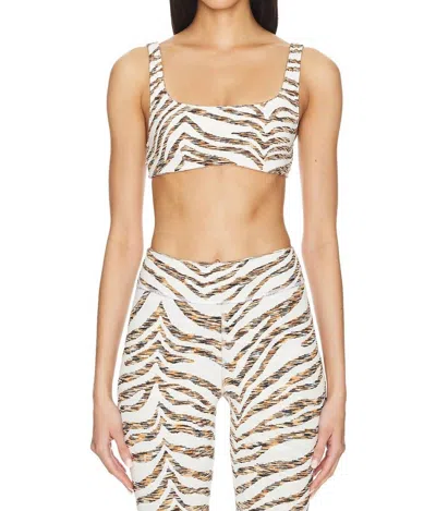 The Upside Nika Reversible Rory Sports Bra In Gold Multi