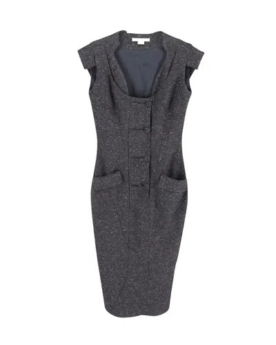 Antonio Berardi Sheath Dress In Grey Wool