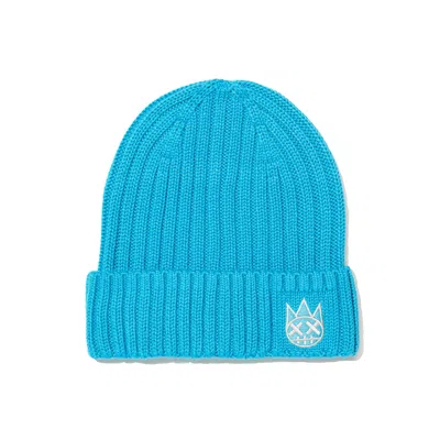 Cult Of Individuality Shimuchan Logo Knit Hat In Electric Blue