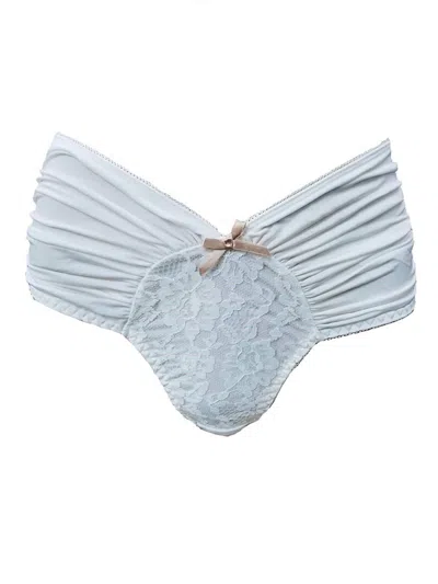 Rhonda Shear Women's Shear Bon Bon Lace Fancy Panty In White