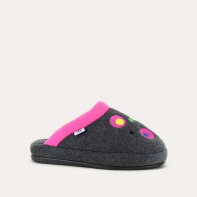 Naot Women's Repose Slippers In Grey/pink Circles