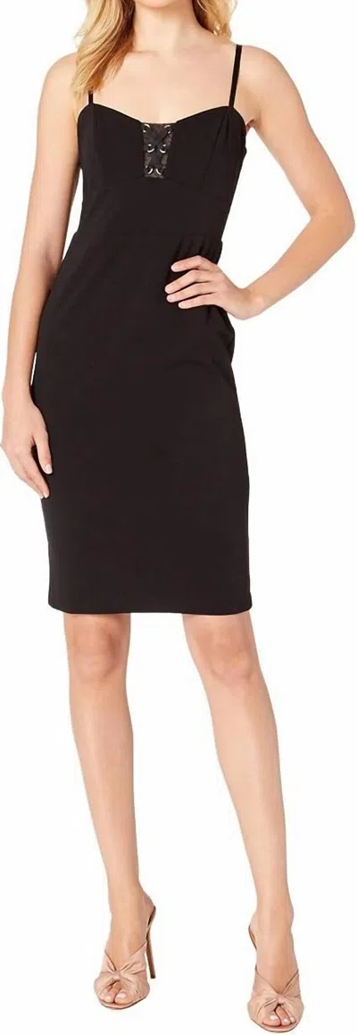 Bebe Crepe Sheath Dress In Black