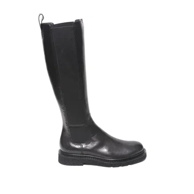 Guglielmo Rotta Black Nappa Boot With Side Elastic