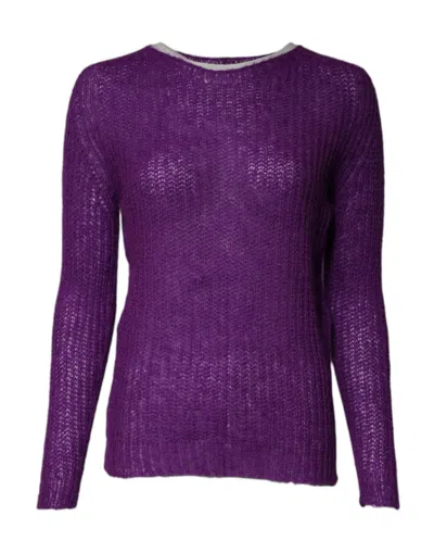 Pre-owned Pink Memories Knitted Long Sleeves Round Neck Women's Sweater ()