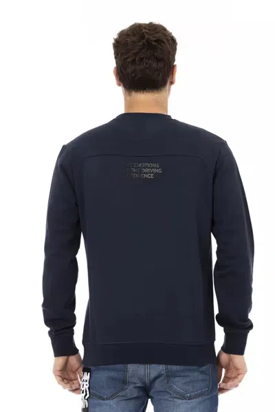 Automobili Lamborghini Blue Cotton Men Men's Sweater