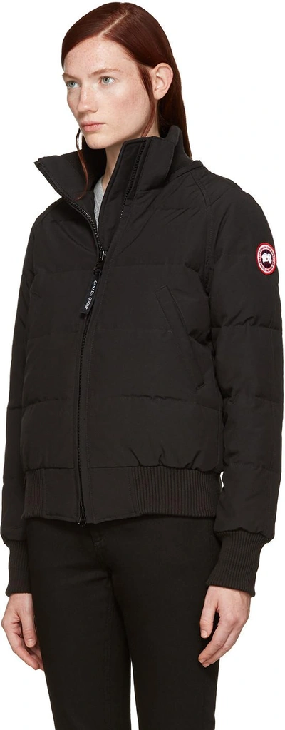 Shop Canada Goose Black Down Savona Jacket