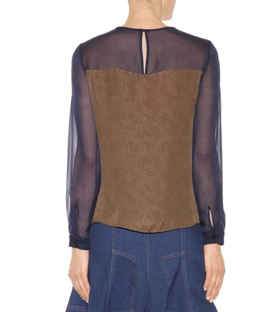 Shop Diane Von Furstenberg Raegan Silk Blouse In Multicoloured