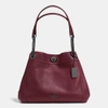COACH Turnlock Edie Shoulder Bag in Polished Pebble Leather,36855