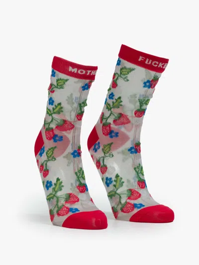 Mother The Step Up Mf Strawberries Socks
