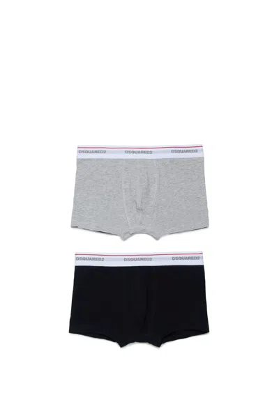 Dsquared2 Set Boxer Con Elastico Logato -