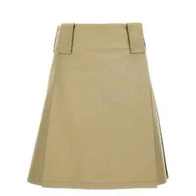Burberry High-waisted A-line Skirt Pleated Design