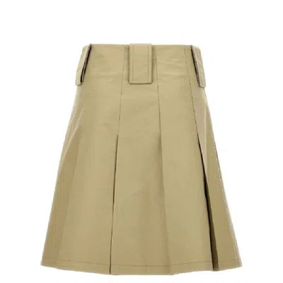 Burberry High-waisted A-line Skirt Pleated Design