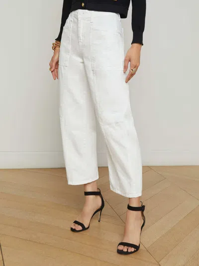 L'agence Cody Barrel-leg Jean In White