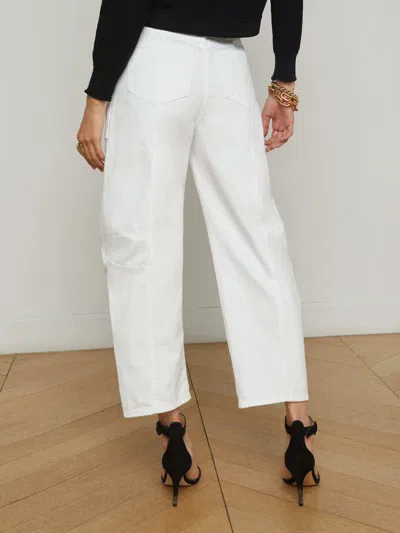 L'agence Cody Barrel-leg Jean In White