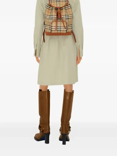 Burberry Printed Canvas Backpack Featuring Adjustable Straps