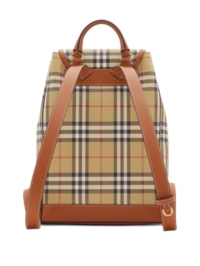 Burberry Printed Canvas Backpack Featuring Adjustable Straps