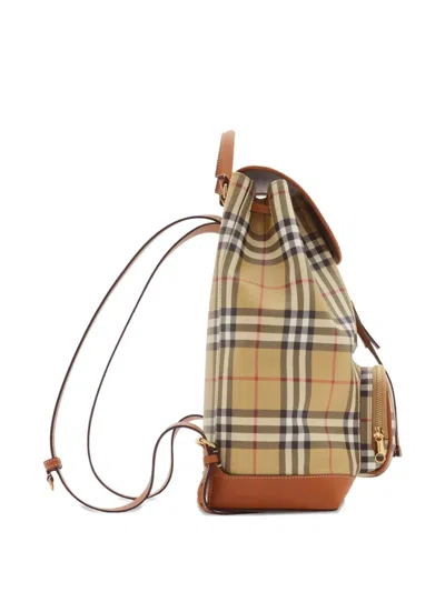 Burberry Printed Canvas Backpack Featuring Adjustable Straps