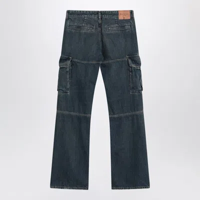 Balenciaga Blue Cargo Regular Jeans With A Faded Effect In Blue