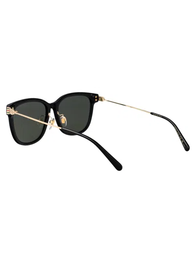Gucci Black-gold-grey Recycled Acetate Sunglasses