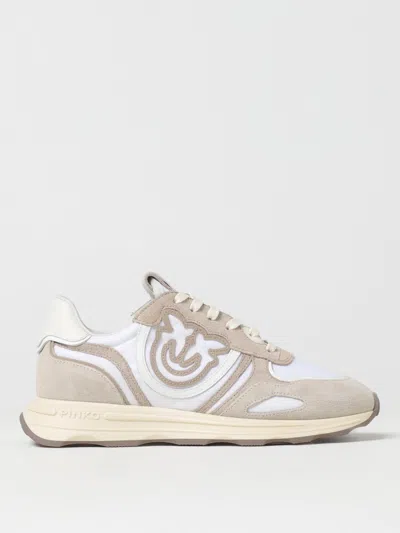 Pinko Colourblock Sneakers In Neutrals