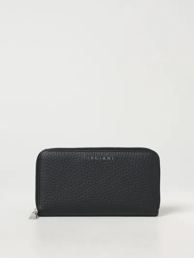 Orciani Zip Around Wallet Textured Finish