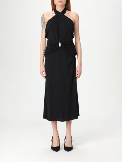 Elisabetta Franchi Lightweight Jersey Dress With Crossover Neckline